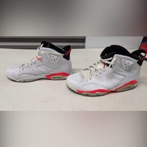 Air Jordan 6 Retro white/Infrared 2014 sneakers size 14